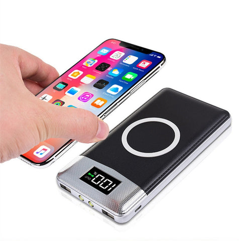 30000mah Wireless Power Bank Phone Charger